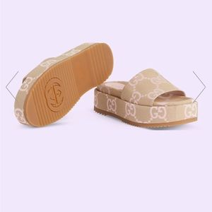 Authentic Gucci Fabric Sandals